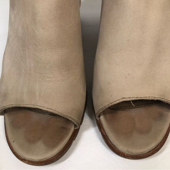 Sorel Nadia Boots Open Toe Heel Pump Booties Tan Taupe Size 8 NL2844-251 - Picture 6 of 11